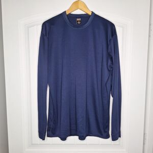 Patagonia Capilene Shirt Mens XL Navy Blue Long Sleeve Baselayer Made in USA